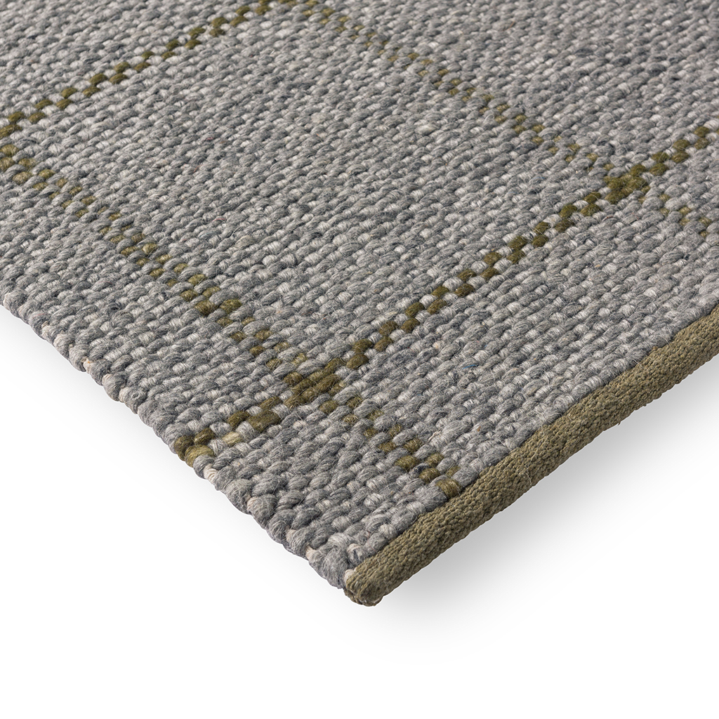 Craft Matter Check Slate/Olive 049104 140x200