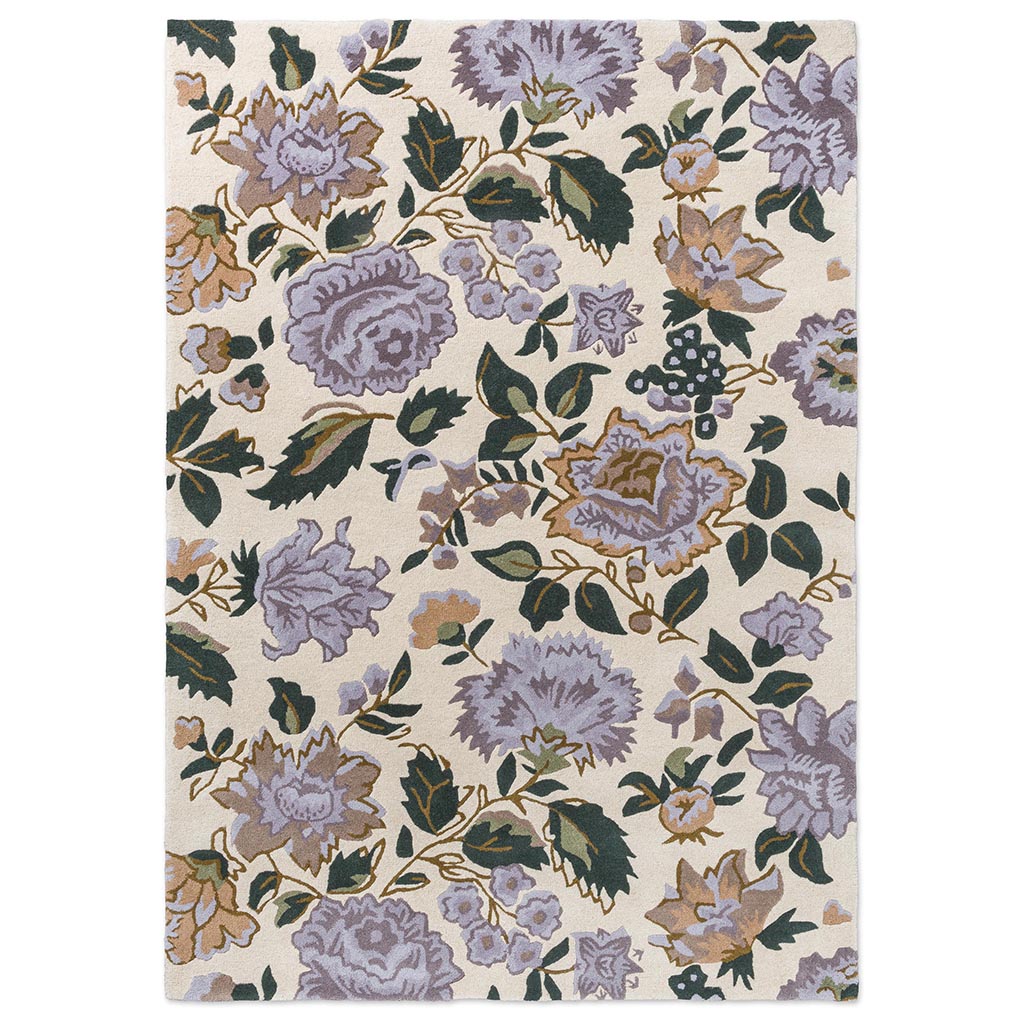 LA Wendling Floral Heather Purple 083104 140x200