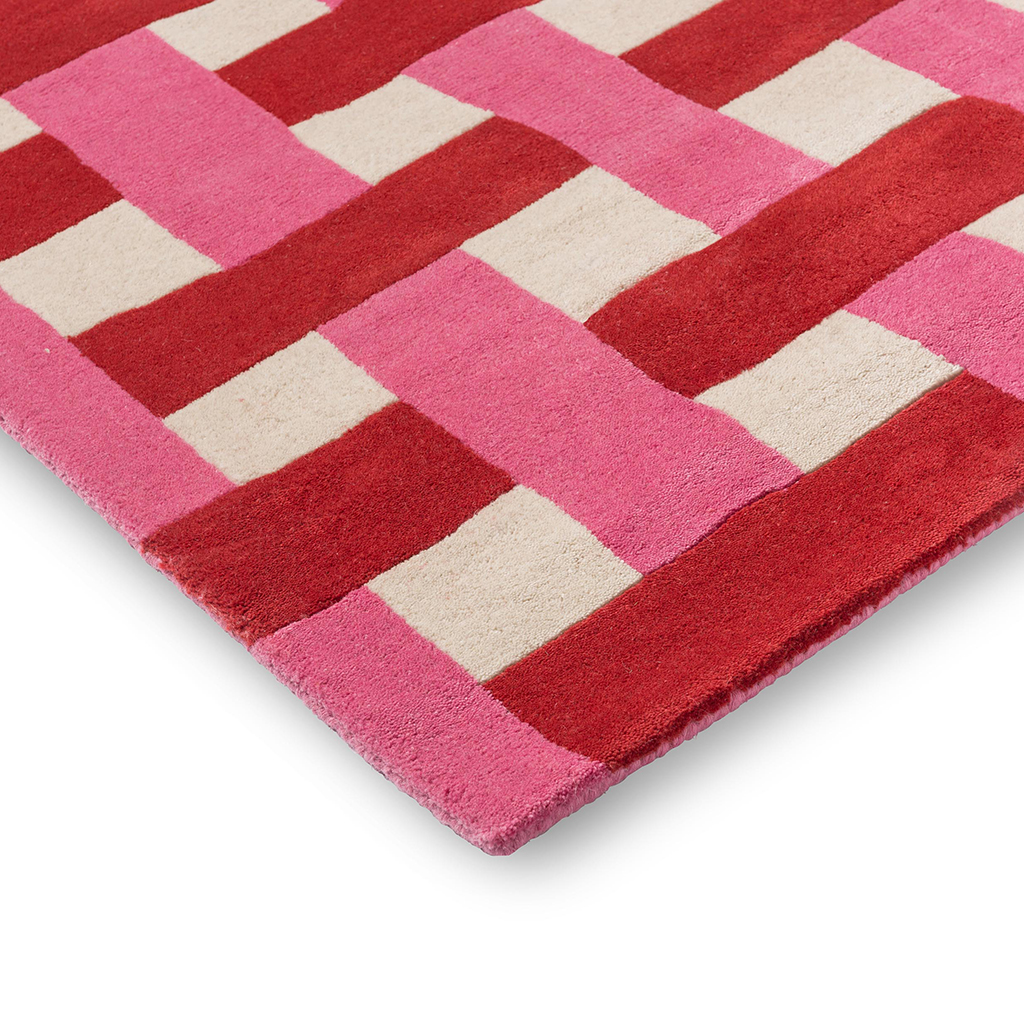 HARSR Basket Weave Coral/Rose 144102 140x200