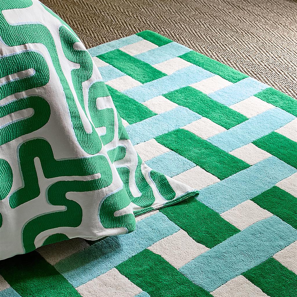 HARSR Basket Weave Emerald/Aquamari 144107 200x280