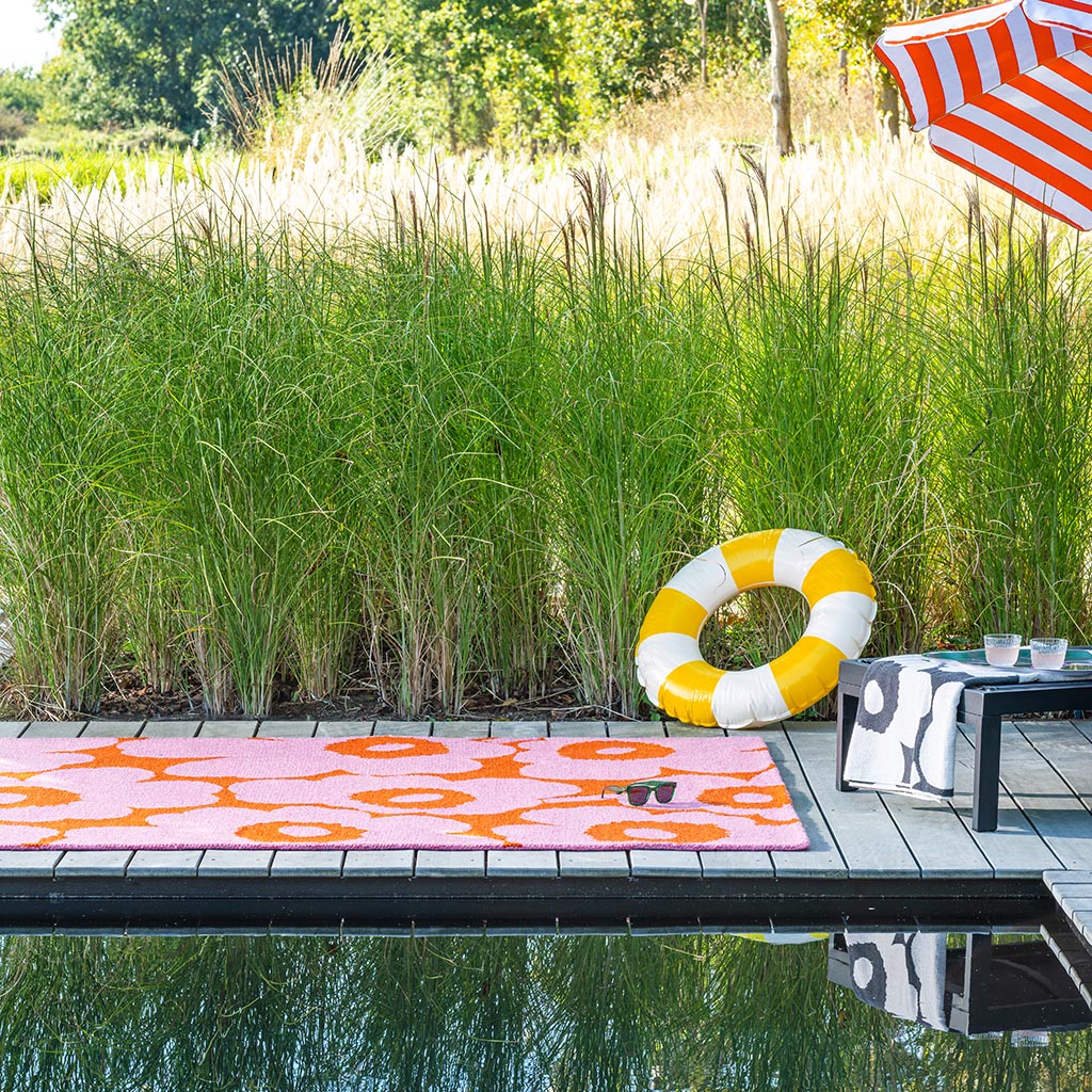 MAR Unikko Pink-Orange outdoor 434302 140x200