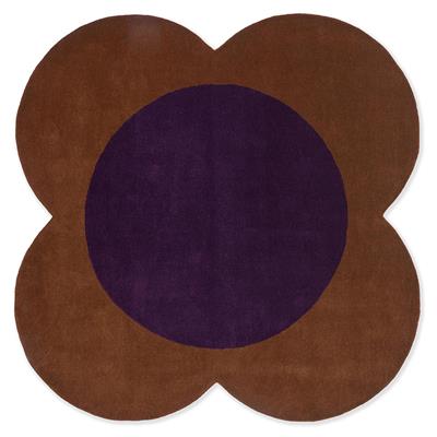 OR Flower Spot Chestnut/Violet 158401 150 round