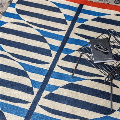 OR Stripy Stem Azure outdoor 464308 140x200