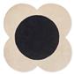 OR Flower Spot Ecru/Black 158409 200 round